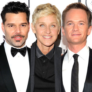 Neil Patrick Harris, Ellen Degeneres, Ricky Martin Neil Patrick Harris, Ellen Degeneres, Ricky Martin